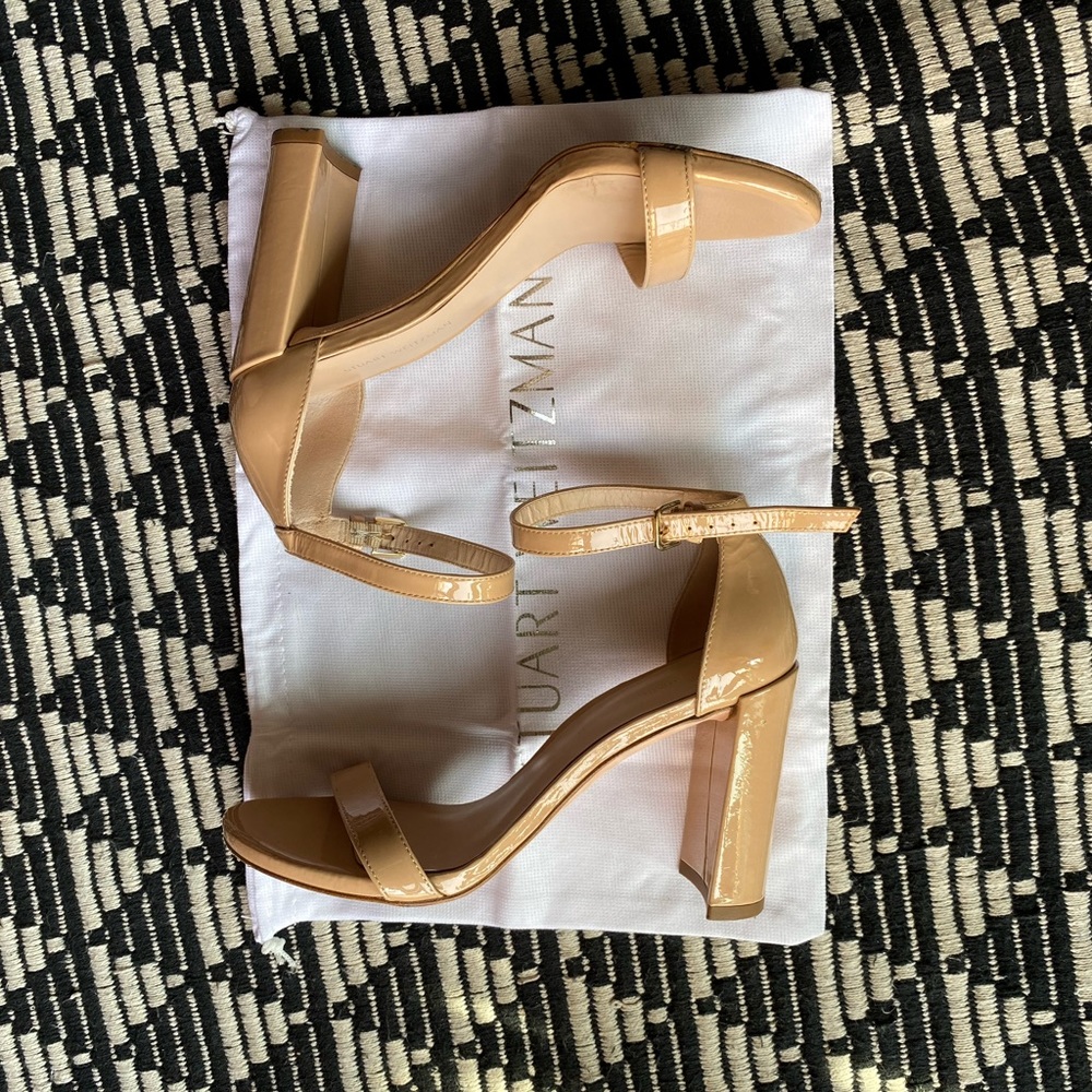 Stuart Weitzman | Walkaway Leather Heels - Picture 6 of 11